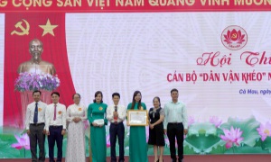 Cà Mau: Bế mạc Hội thi cán bộ “Dân vận khéo” khối Dân chính đảng: “Mỗi thí sinh là một tuyên truyền viên nòng cốt”